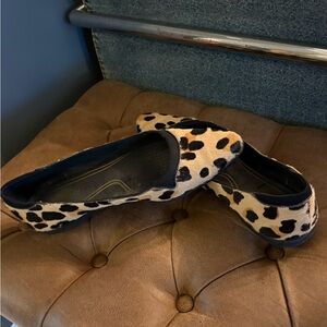 Cole Haan Leopard Print horsehair flats EUC size 8.5